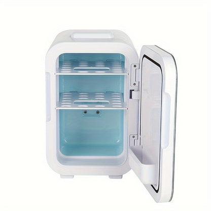 8L portable mini fridge with glass door