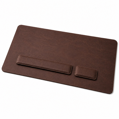 Desk Pad Set – 3-Piece Mat with Wrist Rests
