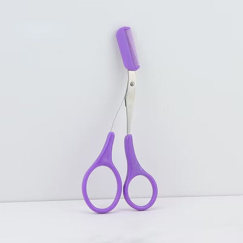 Eyebrow Scissors with Comb – Precise Stainless Steel Grooming Scissors