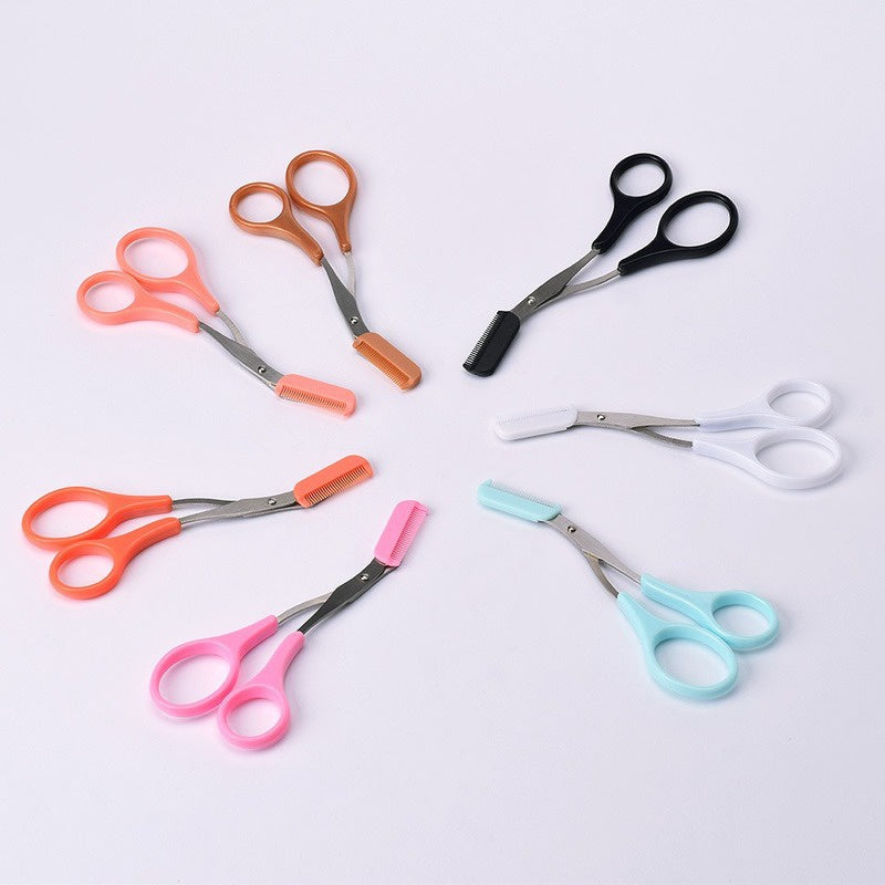 Eyebrow Scissors with Comb – Precise Stainless Steel Grooming Scissors