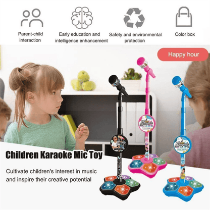 Kids Karaoke Microphone & Adjustable Stand – Interactive Musical Toy
