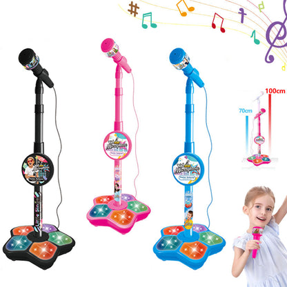 Kids karaoke microphone with adjustable stand