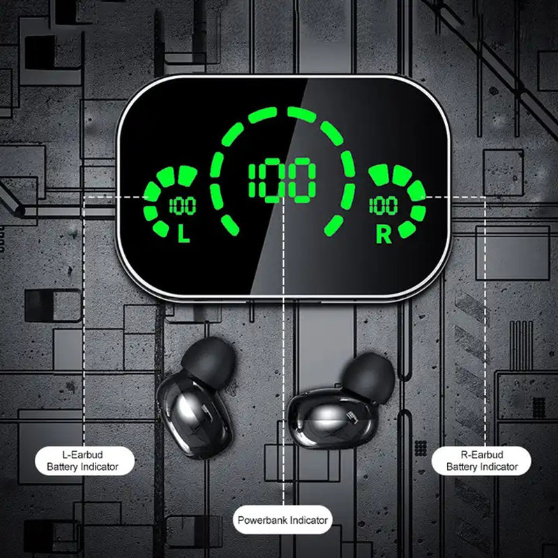 Wireless Bluetooth stereo earbuds with charging case