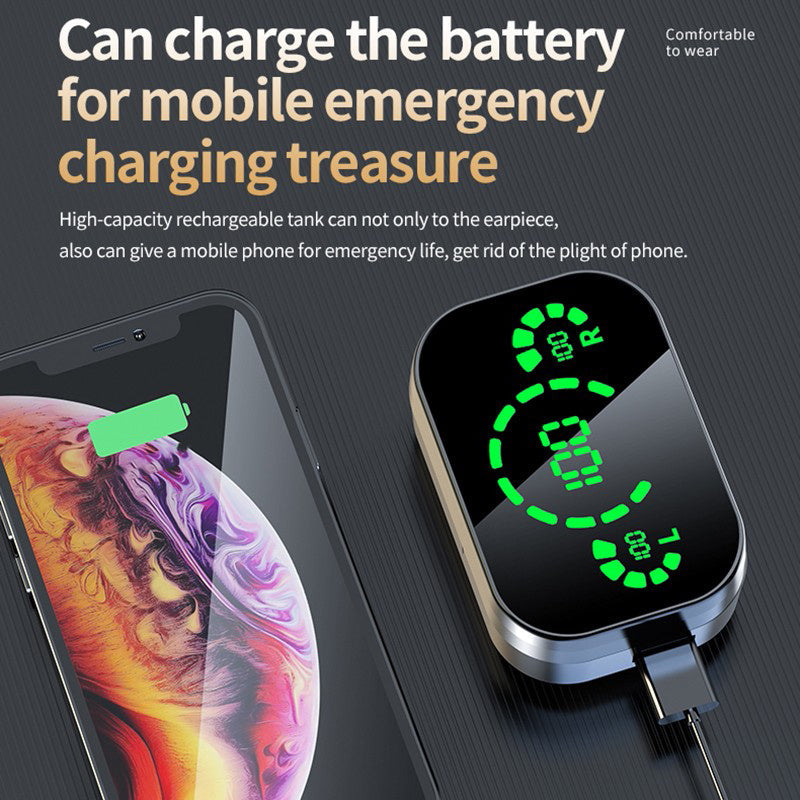 Wireless Bluetooth stereo earbuds with charging case