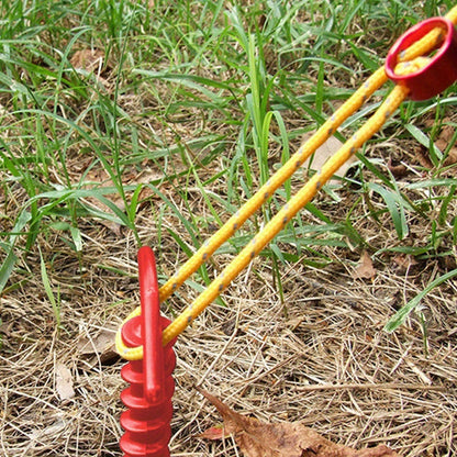 Ground Anchor Screws – 10-Piece Spiral Tent Stakes