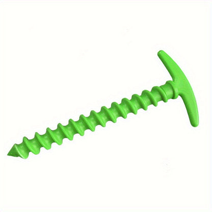 Ground Anchor Screws – 10-Piece Spiral Tent Stakes
