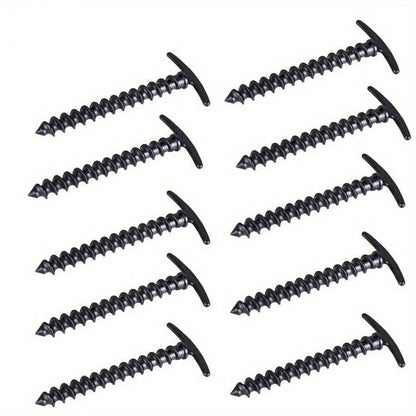 Ground Anchor Screws – 10-Piece Spiral Tent Stakes