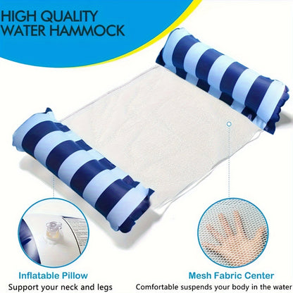 Inflatable Pool Raft – Durable Striped Swim Float