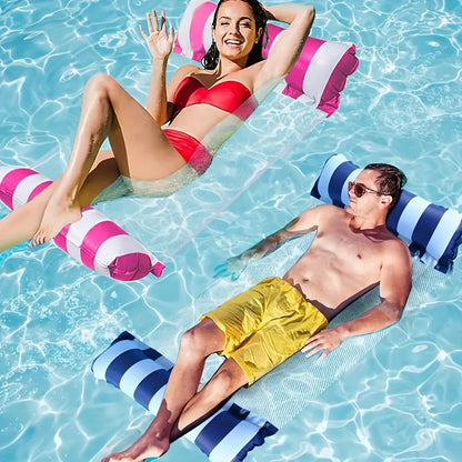 Inflatable Pool Raft – Durable Striped Swim Float