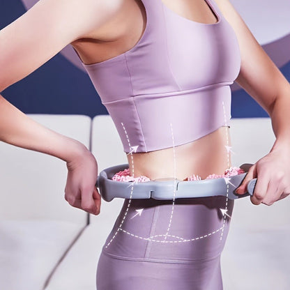 Massage Roller – 14-Wheel Deep-Tissue Muscle Roller with Leg Clamp
