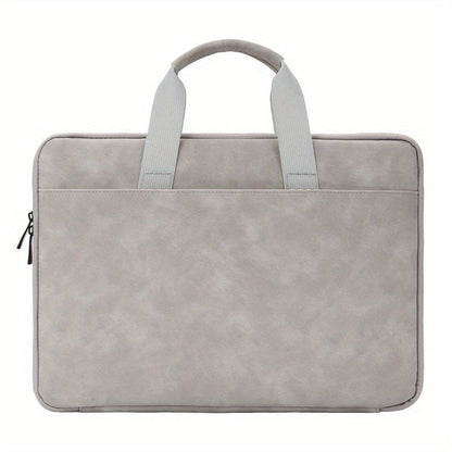 Laptop Bag – Marble-Texture Faux-Leather Sleeve