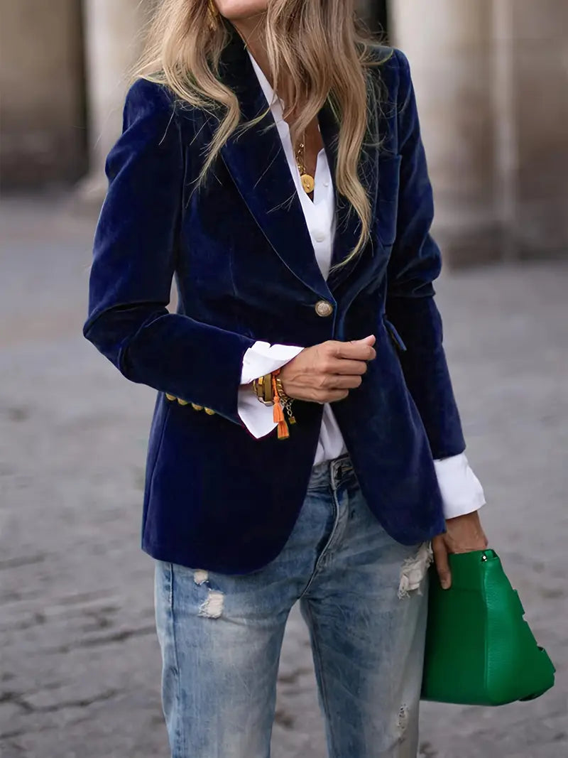 Women's tailored blazer with cuff buttons