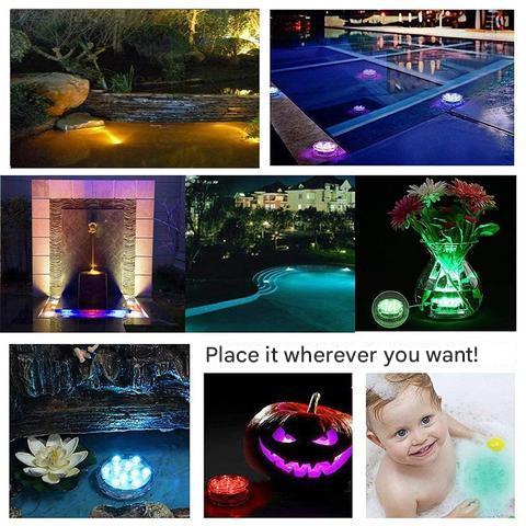 Underwater LED Light – Colourful Fully Waterproof, Remote