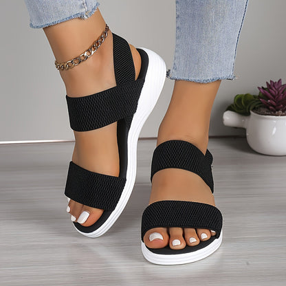 Lightweight Stretch Sandals for Women, Elasticated Comfort Sandals with Arch Support