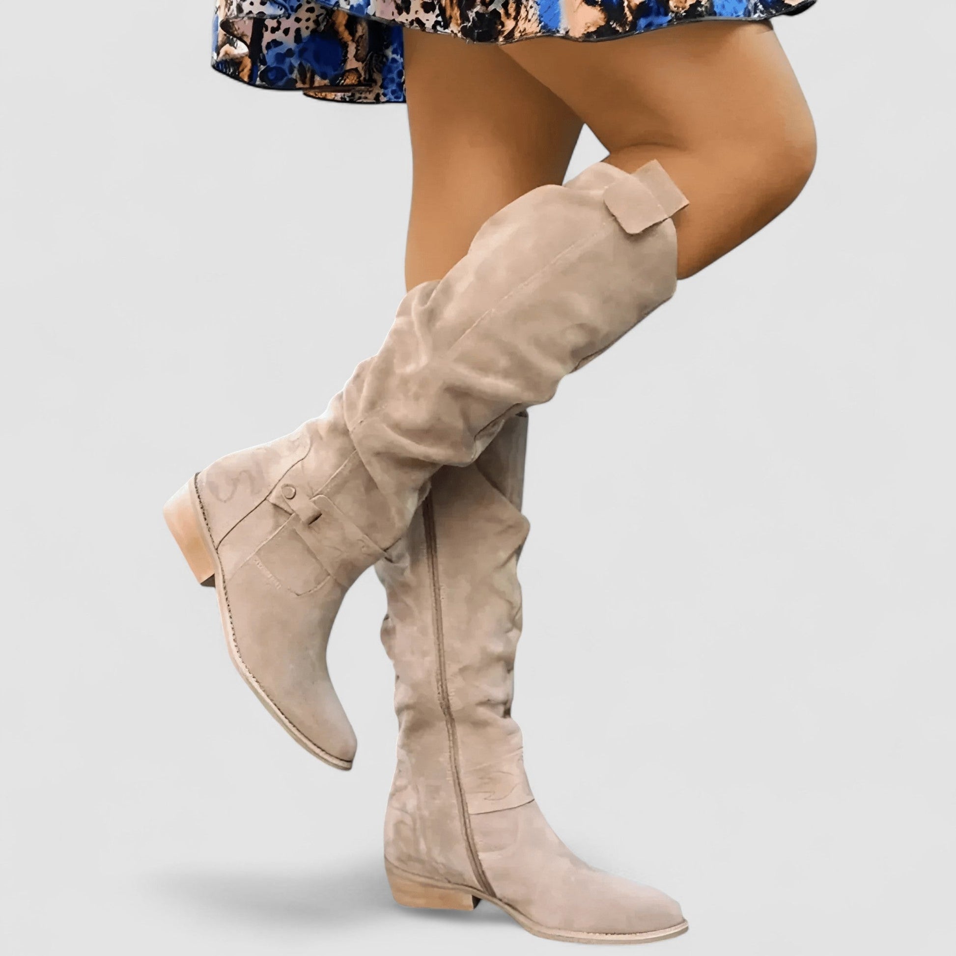 Women's cushioned comfort ankle boots - side