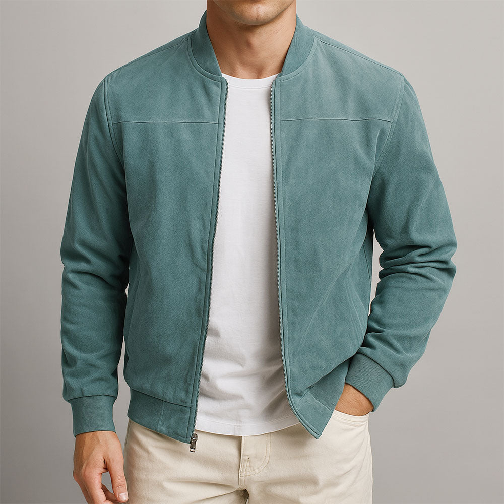 Men's modern full-zip jacket