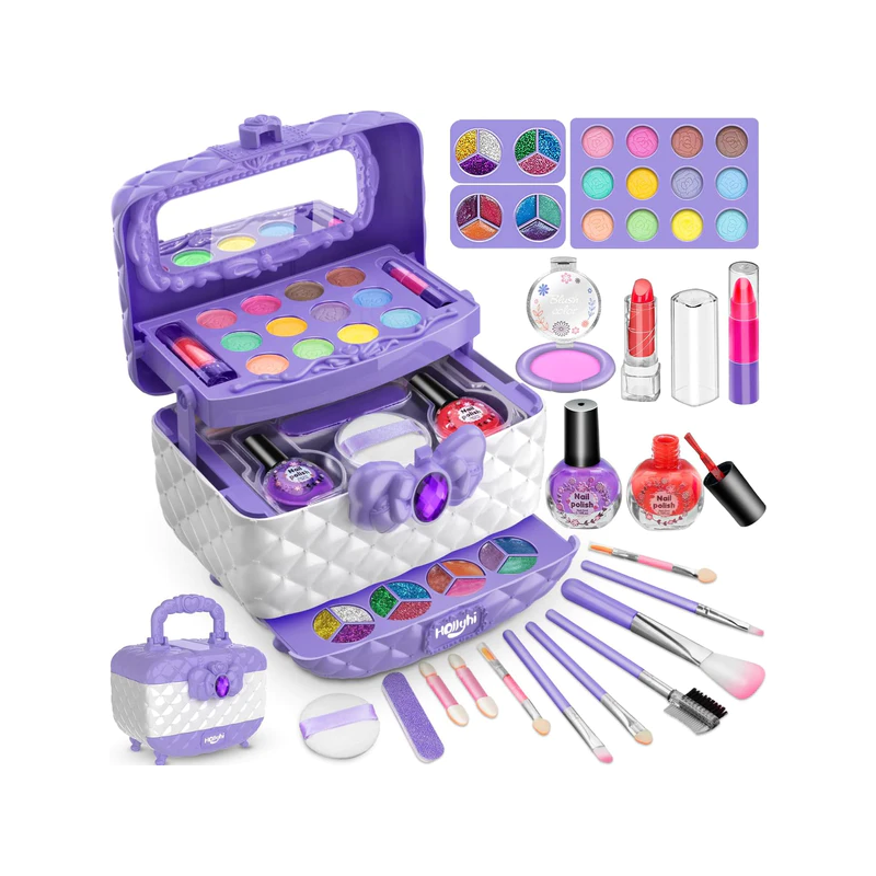 Princess kids make-up play case with mirror