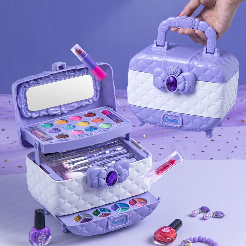 Princess kids make-up play case with mirror
