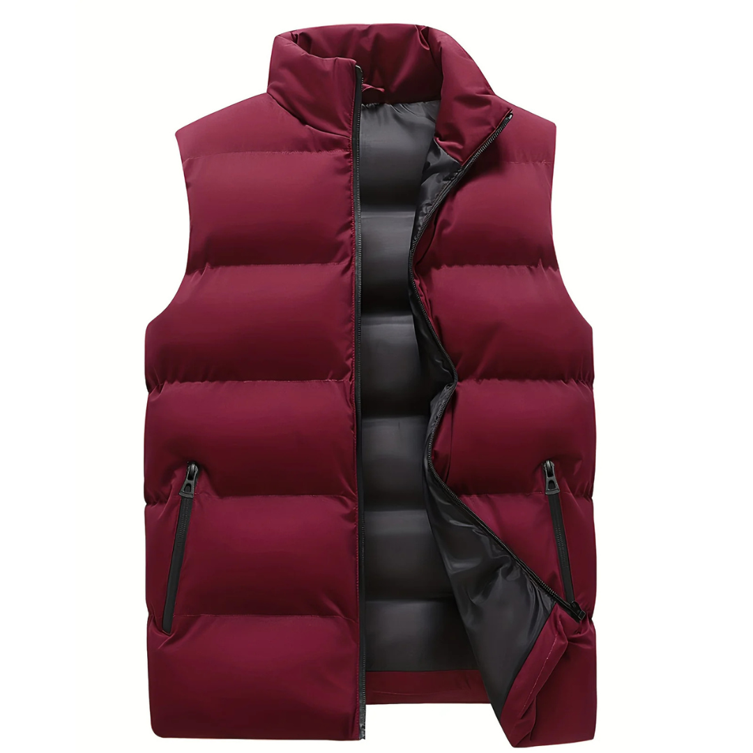Men's Quilted Gilet – Padded Sleeveless Body Warmer Vest