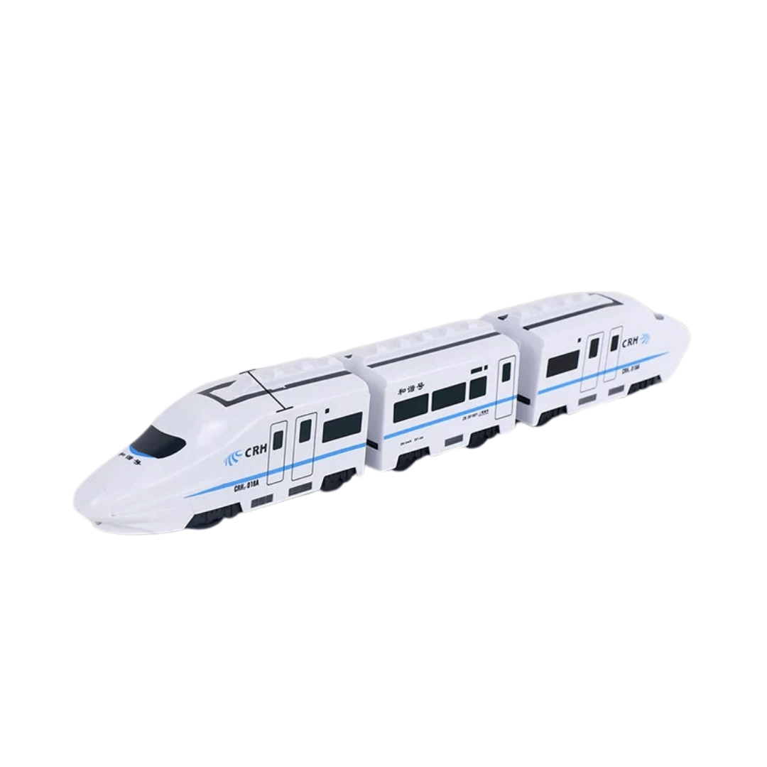 Self-driving battery toy train set for kids