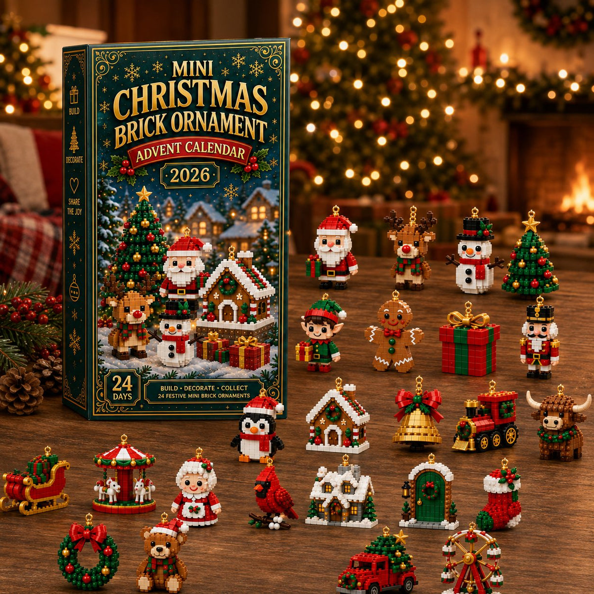 Christmas Advent Calendar – 24 Buildable Mini Figures