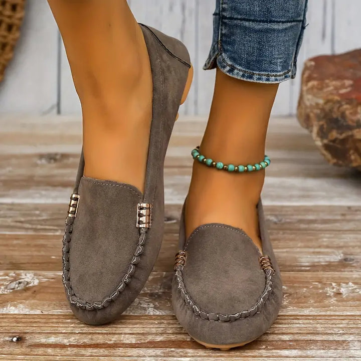 Casual Slip-On Loafers for Women, Lightweight Flat Shoes in Everyday Shades
