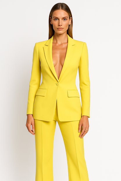 Women's Blazer & Trouser Set – Tailored Two-Piece Suit Set