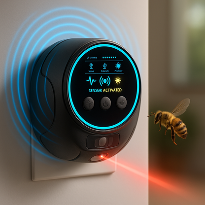 Plug-in ultrasonic pest repeller device