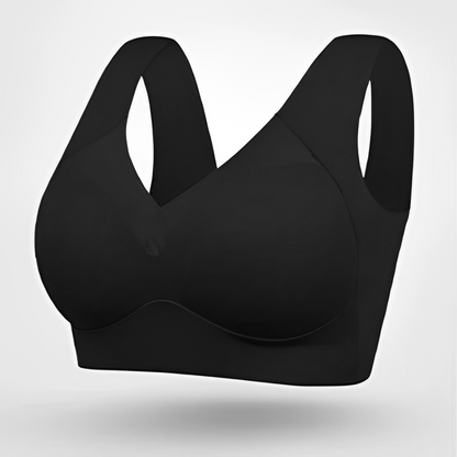 Women's moulded-cup V-neck bra - front