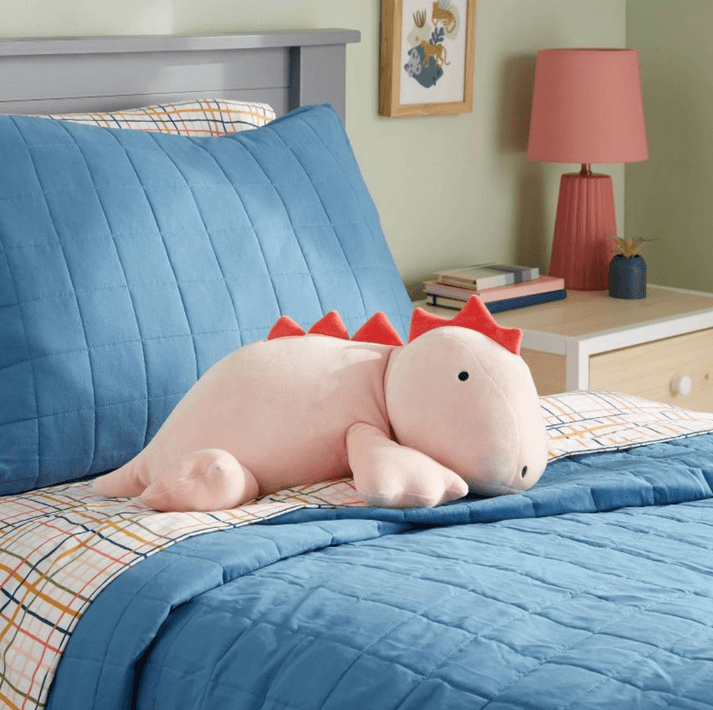 Weighted dinosaur plush calming cuddle toy