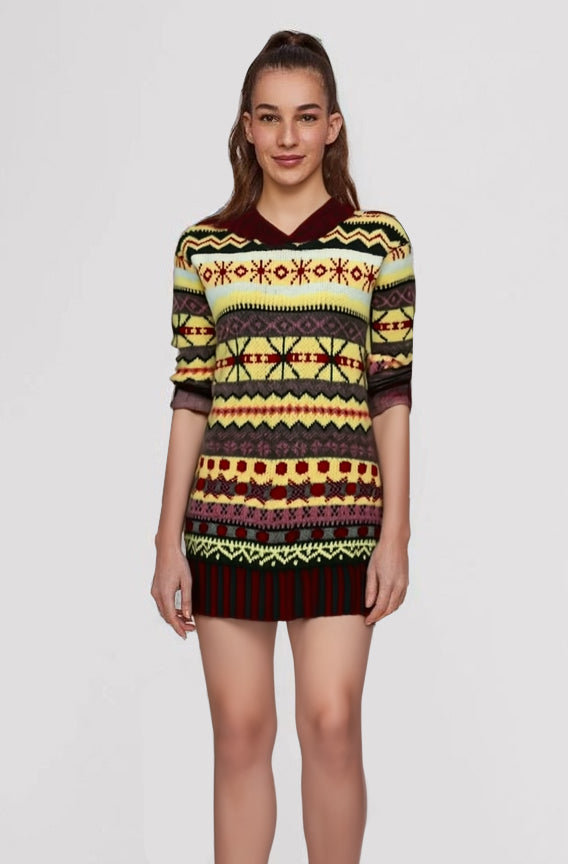 Women's Nordic Jumper – Warm Fair Isle Knit Pullover