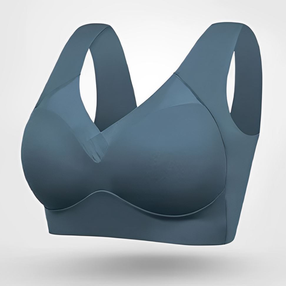 Women's V-neck pull-on bra - detail