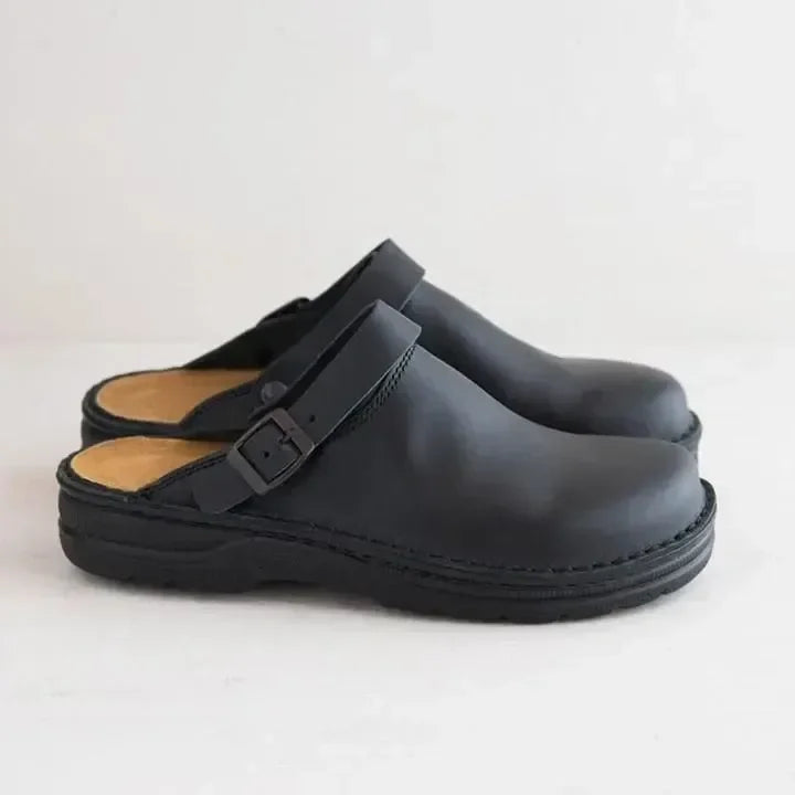 Orthopaedic House Slippers for Women, Soft Lined Slippers with Arch Support and Rubber Sole