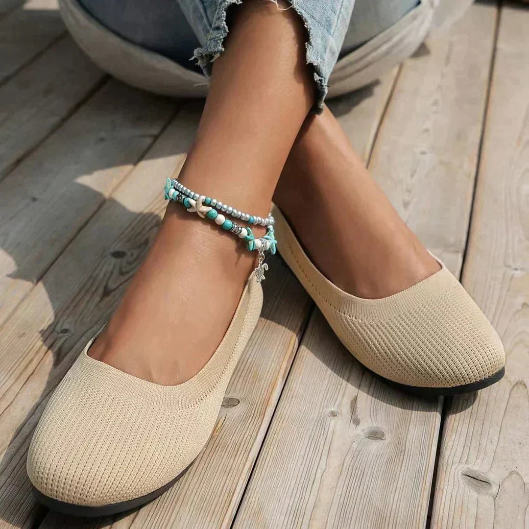 Women's slip-on cushioned comfort trainers