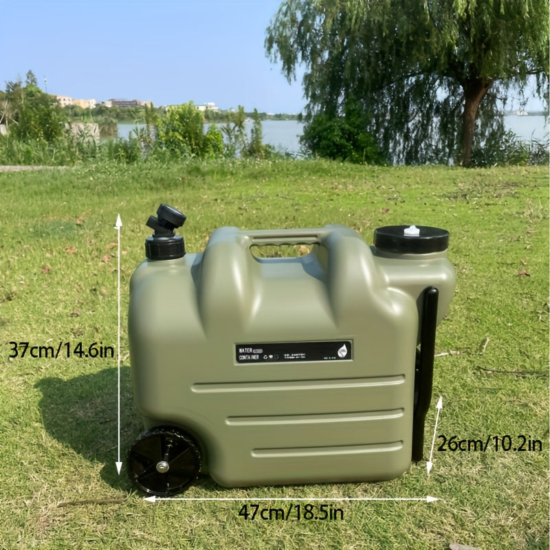 Portable Water Container – 28L Rolling Jerry Can with Wheels