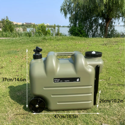 Portable Water Container – 28L Rolling Jerry Can with Wheels
