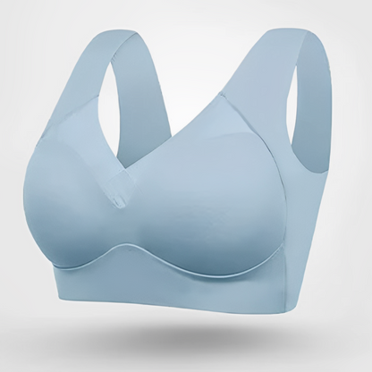 Women's wide-strap wireless bra