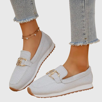 Women's slip-on cushioned comfort loafers