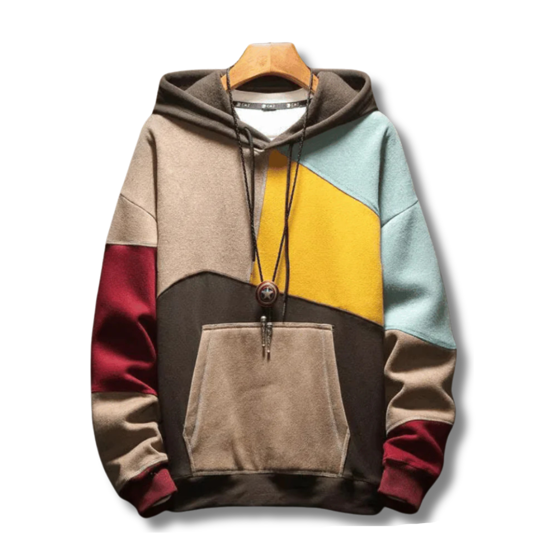 Men's casual printed hoodie