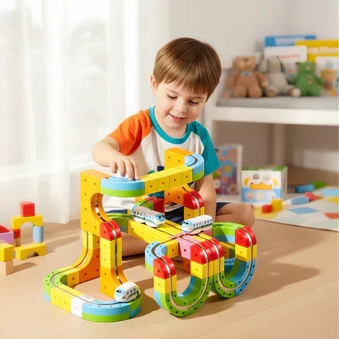 Build-your-own race track pieces