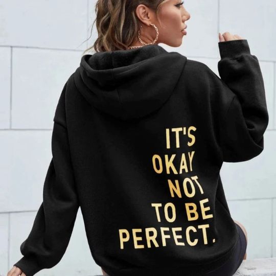 Women's back-print relaxed hoodie - front