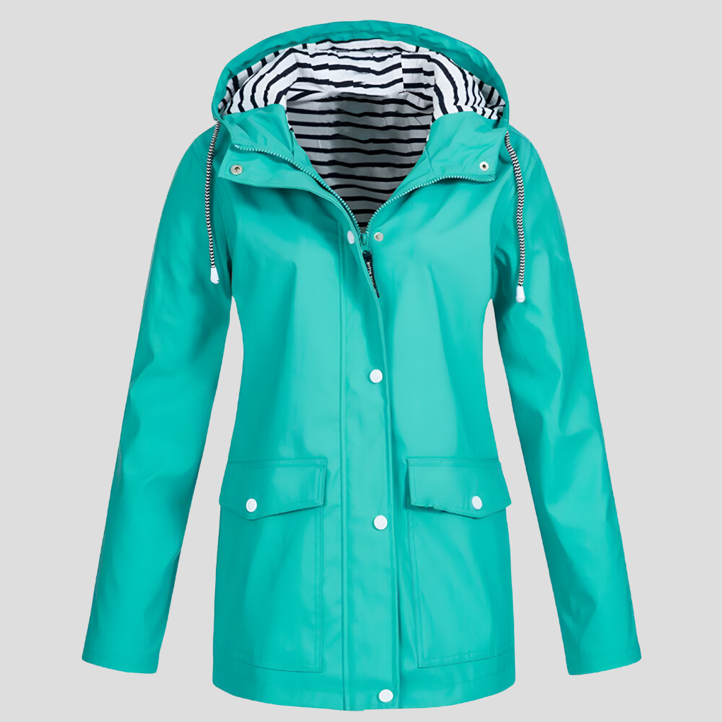 Women's Waterproof Jacket – Windproof Hooded Rain Coat