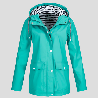 Women's Waterproof Jacket – Windproof Hooded Rain Coat