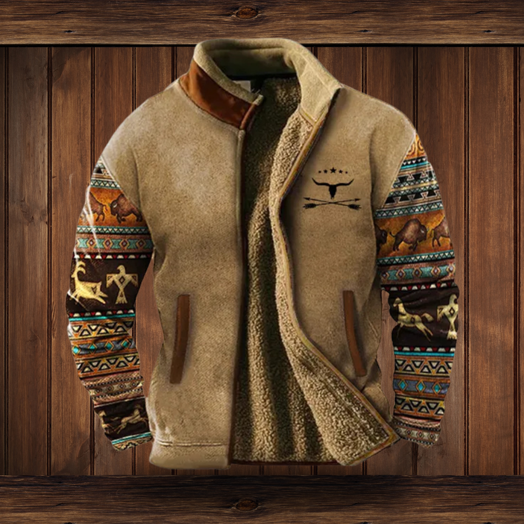 Women's casual printed jacket - back