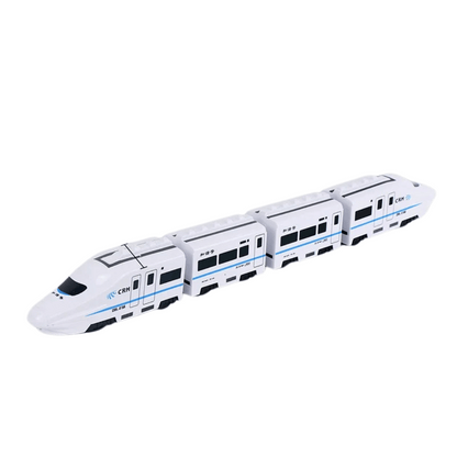 Self-driving battery toy train set for kids