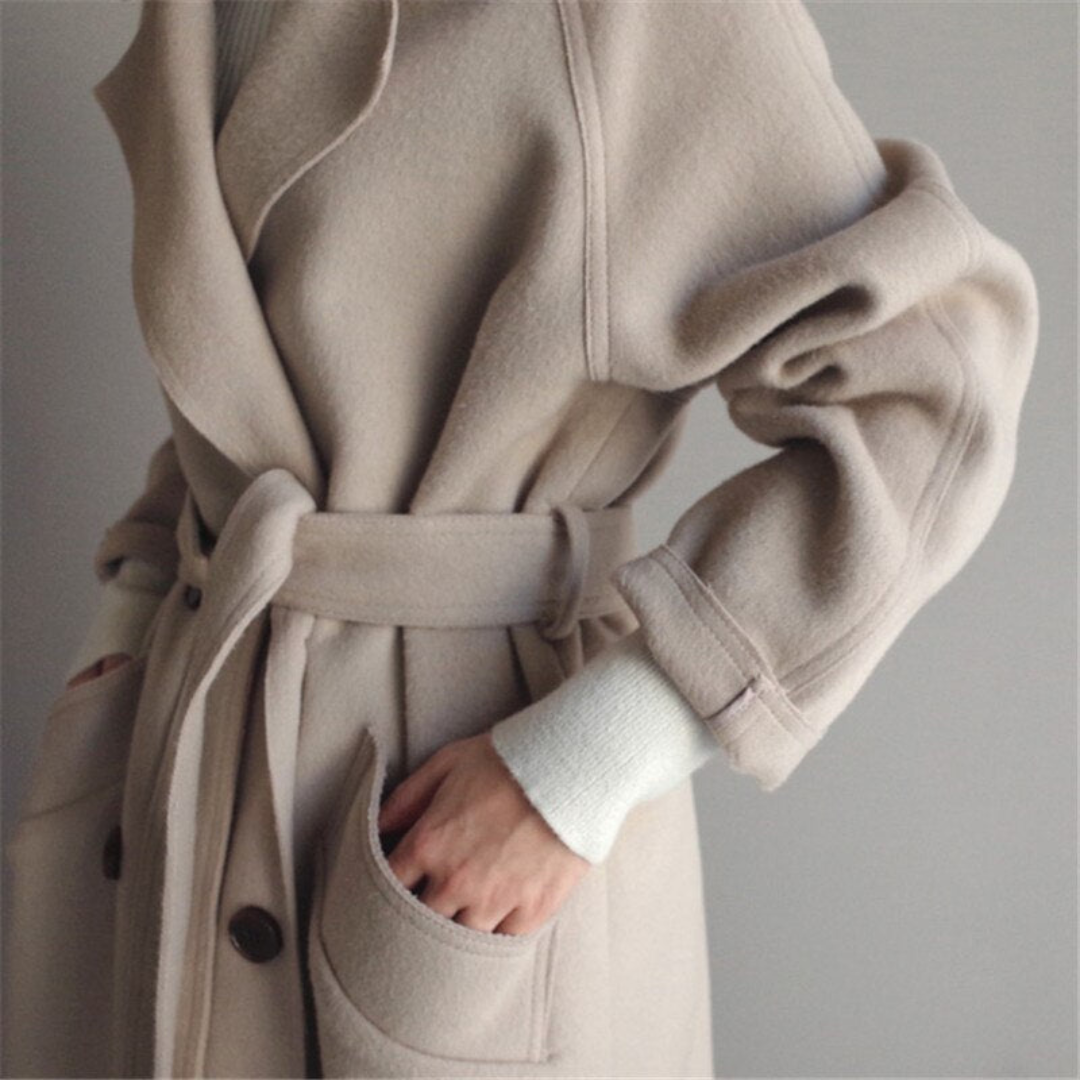 Women's wool-blend coat colour option