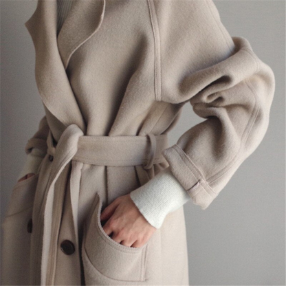 Women's wool-blend coat colour option