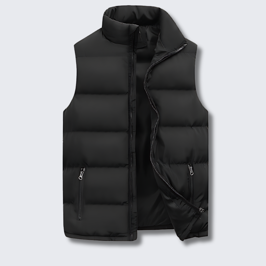 Men's Quilted Gilet – Padded Sleeveless Body Warmer Vest
