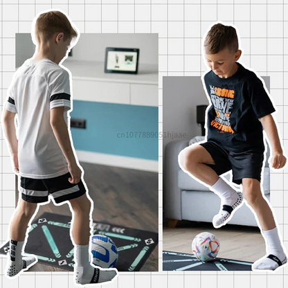 Football Training Mat – Non-Slip Foldable Footwork Skills Mat