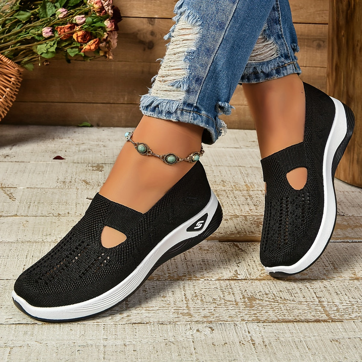 Orthopaedic Mules for Women – Slip-On Comfort Mules with Arch Support Footbed